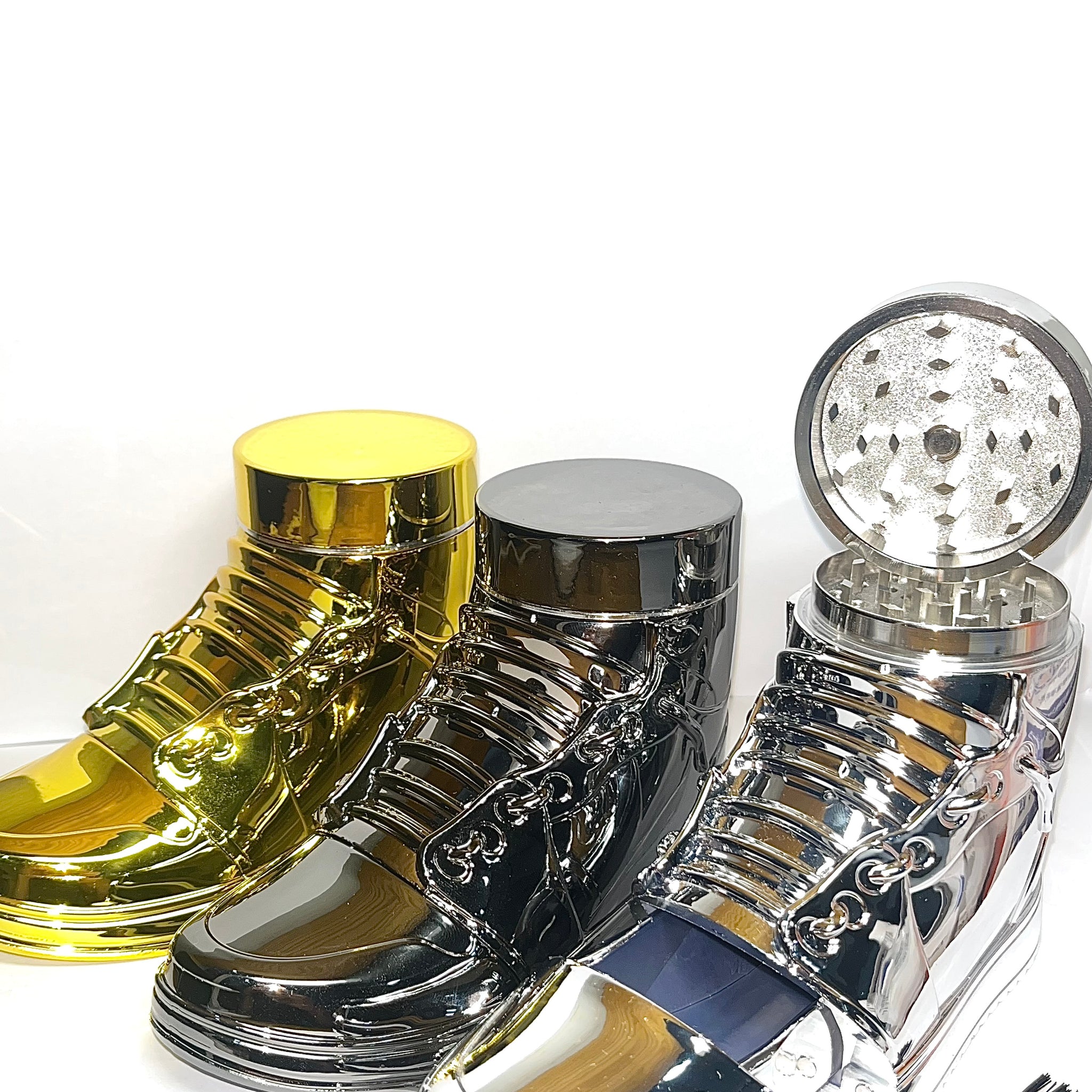 Grinder shoes metal